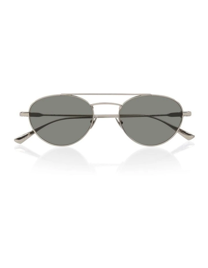 Saint Laurent SL97 Metal Sunglasses in Silver image 4