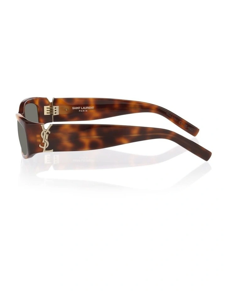 Saint Laurent SLM152 Acetate Sunglasses in Tortoise image 3