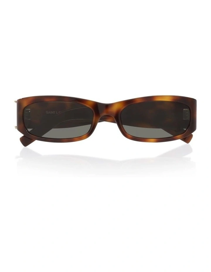 Saint Laurent SLM152 Acetate Sunglasses in Tortoise image 4