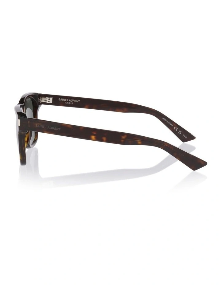 Saint Laurent Sl 875 Acetate Sunglasses in Tortoise image 3
