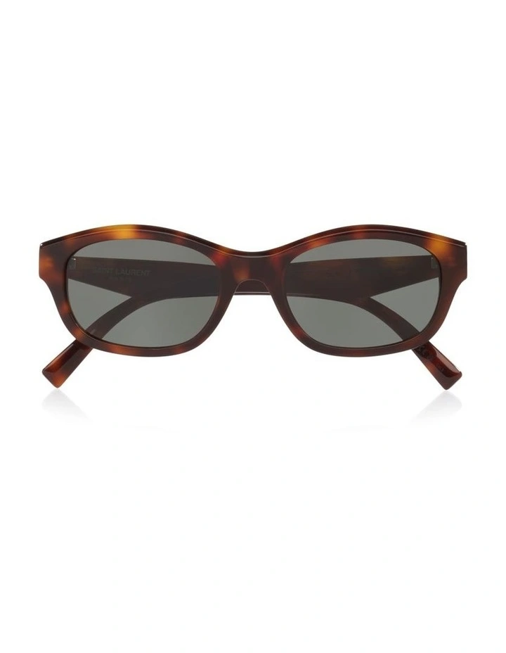 Saint Laurent Sl M172 Acetate Sunglasses in Tortoise image 4