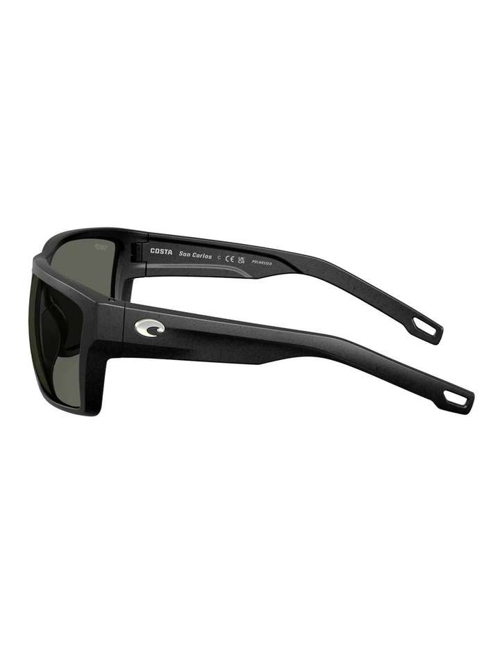 Costa San Carlos Injected Polarised Sunglasses in Black image 2