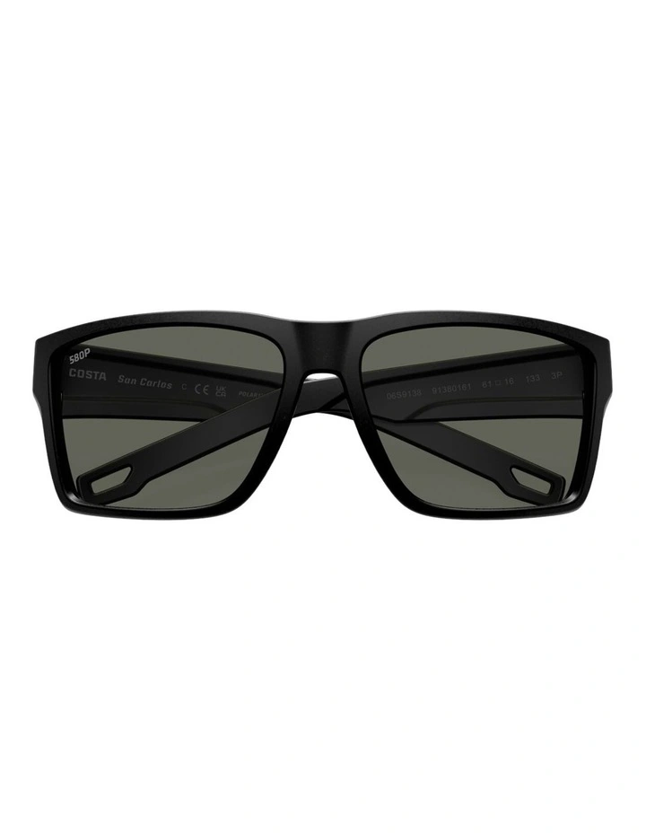Costa San Carlos Injected Polarised Sunglasses in Black image 3