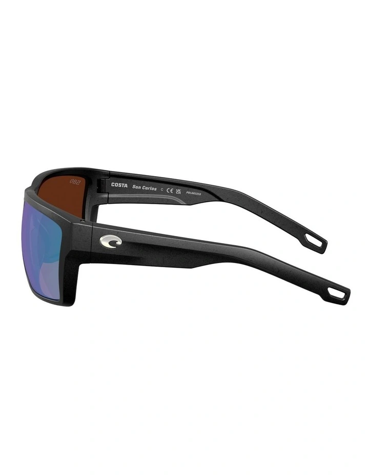 Costa San Carlos Injected Polarised Sunglasses in Black image 3