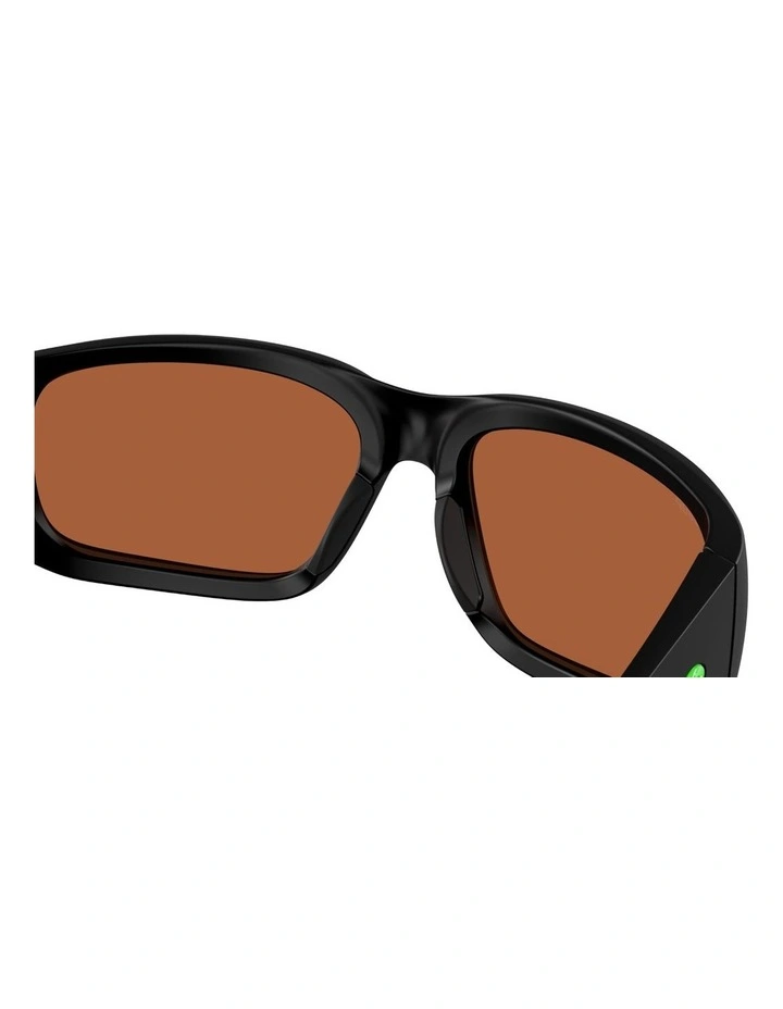 Costa Bulley Bait Injected Polarised Sunglasses in Black image 6