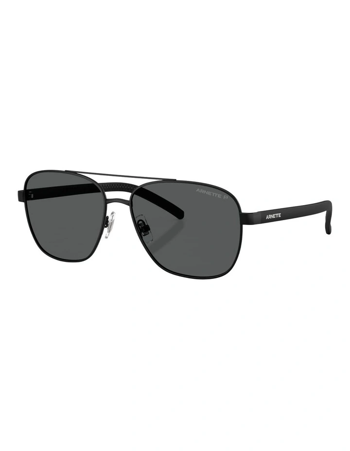 Arnette Walvis Metal Polarised Sunglasses in Black image 1
