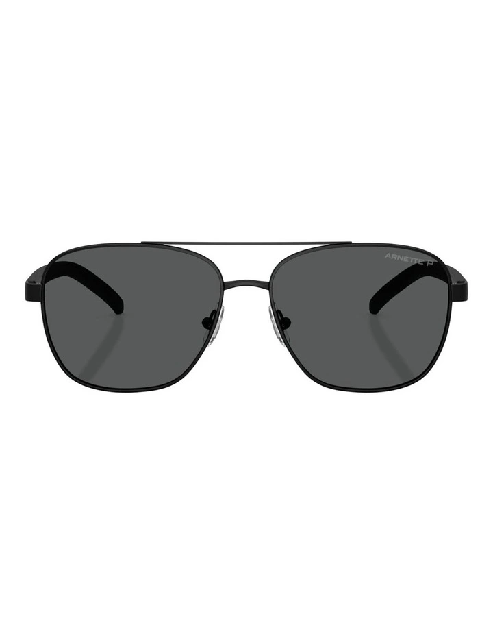 Arnette Walvis Metal Polarised Sunglasses in Black image 2