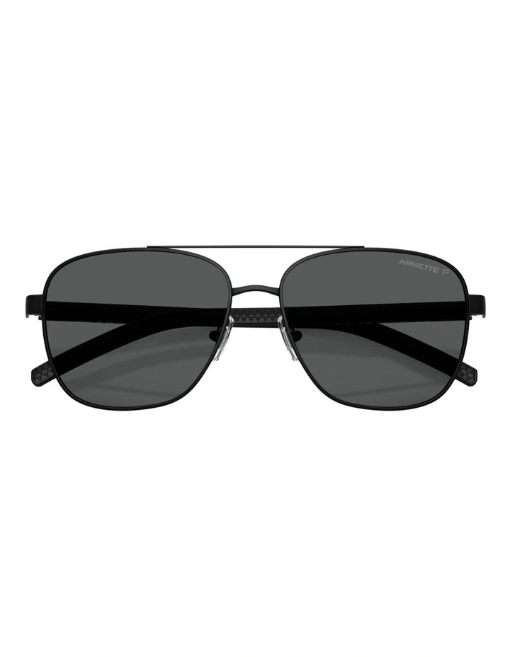 Arnette Walvis Metal Polarised Sunglasses in Black image 4