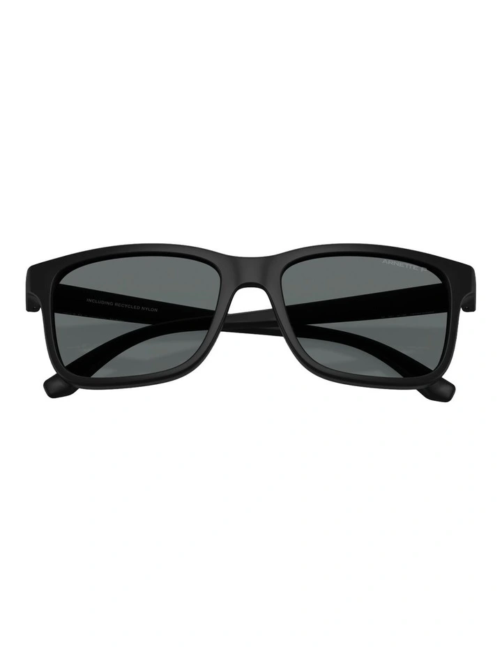 Arnette Injected Polarised Sunglasses in Black image 4