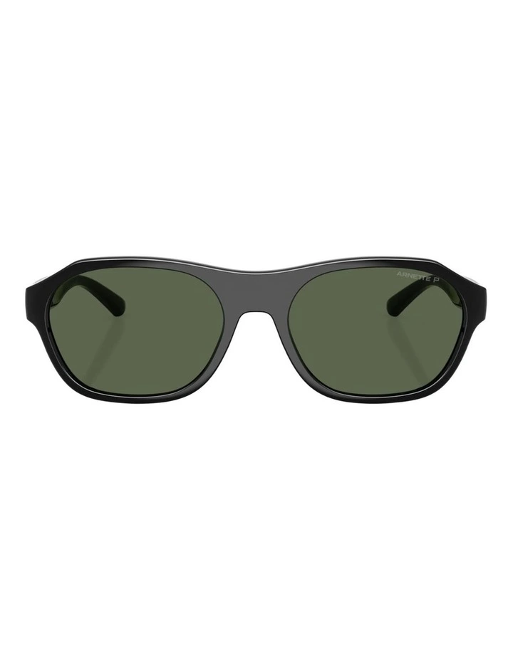 Arnette Injected Polarised Sunglasses in Black image 1