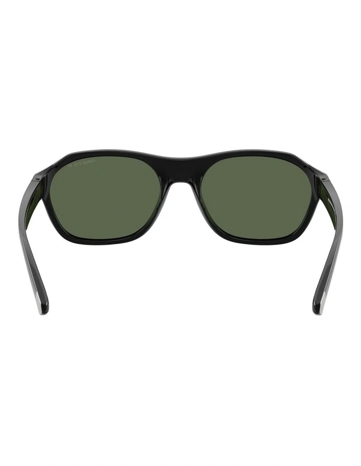 Arnette Injected Polarised Sunglasses in Black image 2
