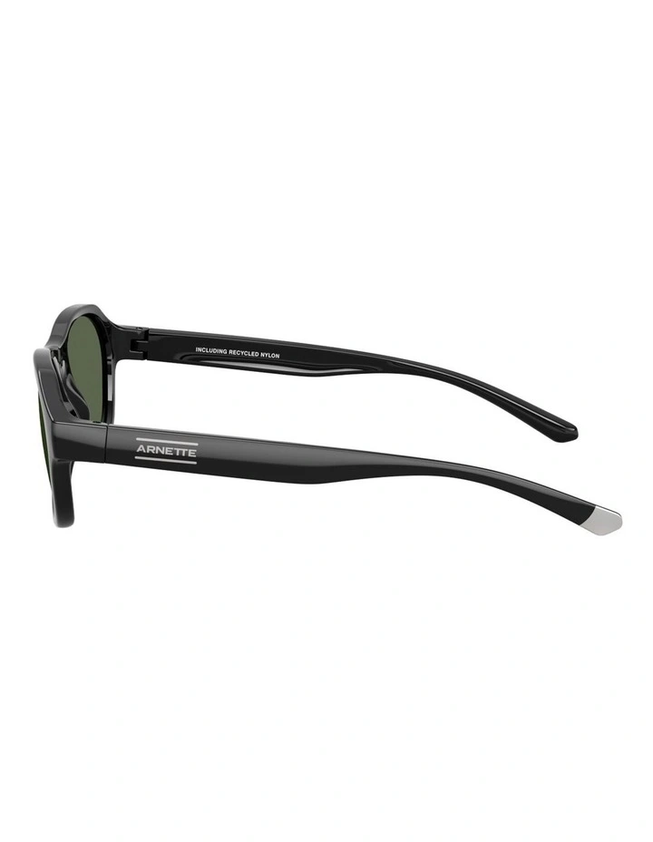 Arnette Injected Polarised Sunglasses in Black image 3