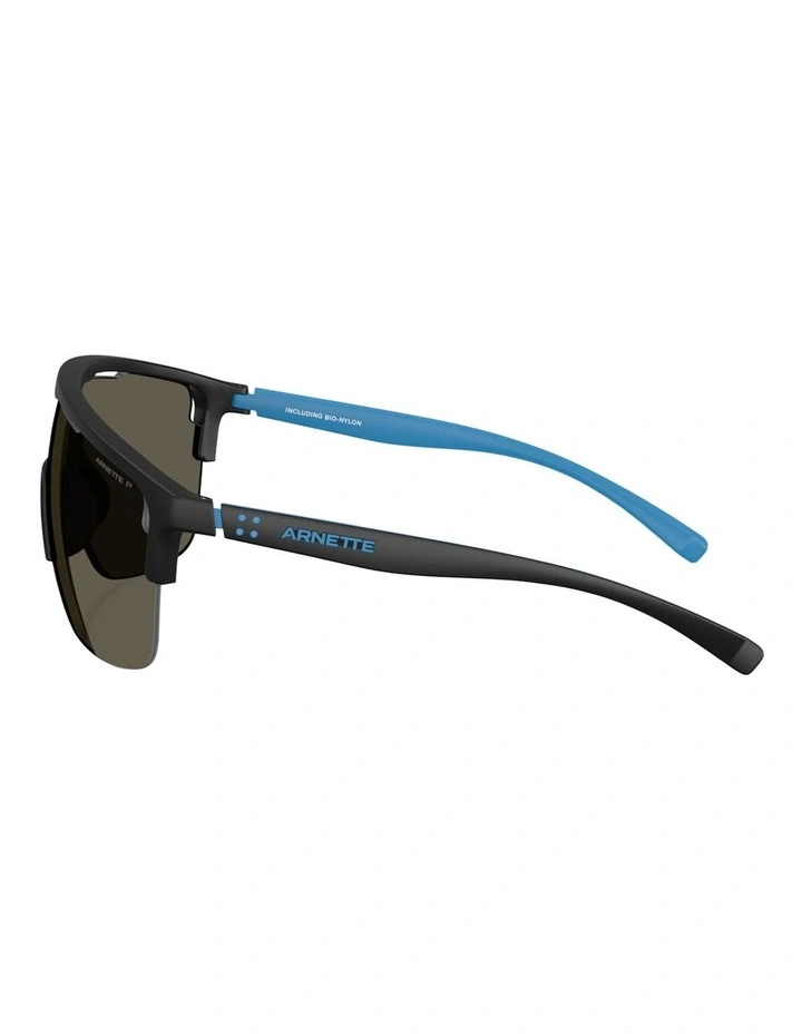 Arnette Injected Polarised Sunglasses in Black image 3