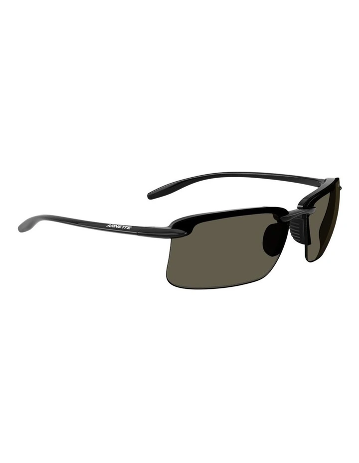Arnette Injected Polarised Sunglasses in Black image 5