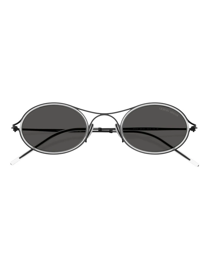 Giorgio Armani Metal Sunglasses in Black image 3