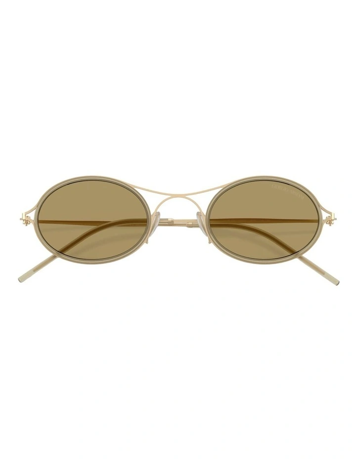 Giorgio Armani Metal Sunglasses in Black image 4
