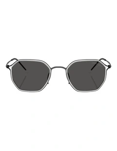 Giorgio Armani  Metal Sunglasses in Black