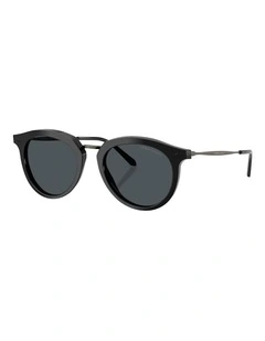 Giorgio Armani  Metal Sunglasses in Black