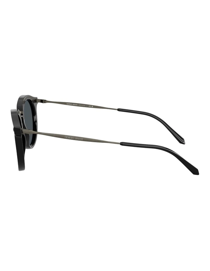 Giorgio Armani Metal Sunglasses in Black image 3