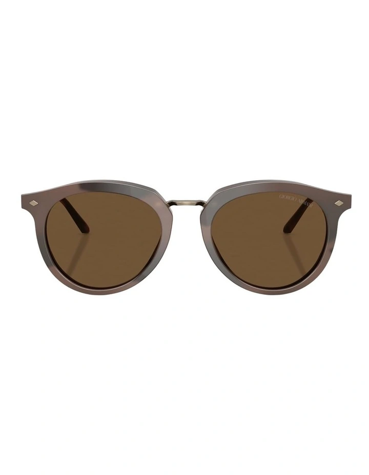 Giorgio Armani Metal Sunglasses in Tortoise image 1