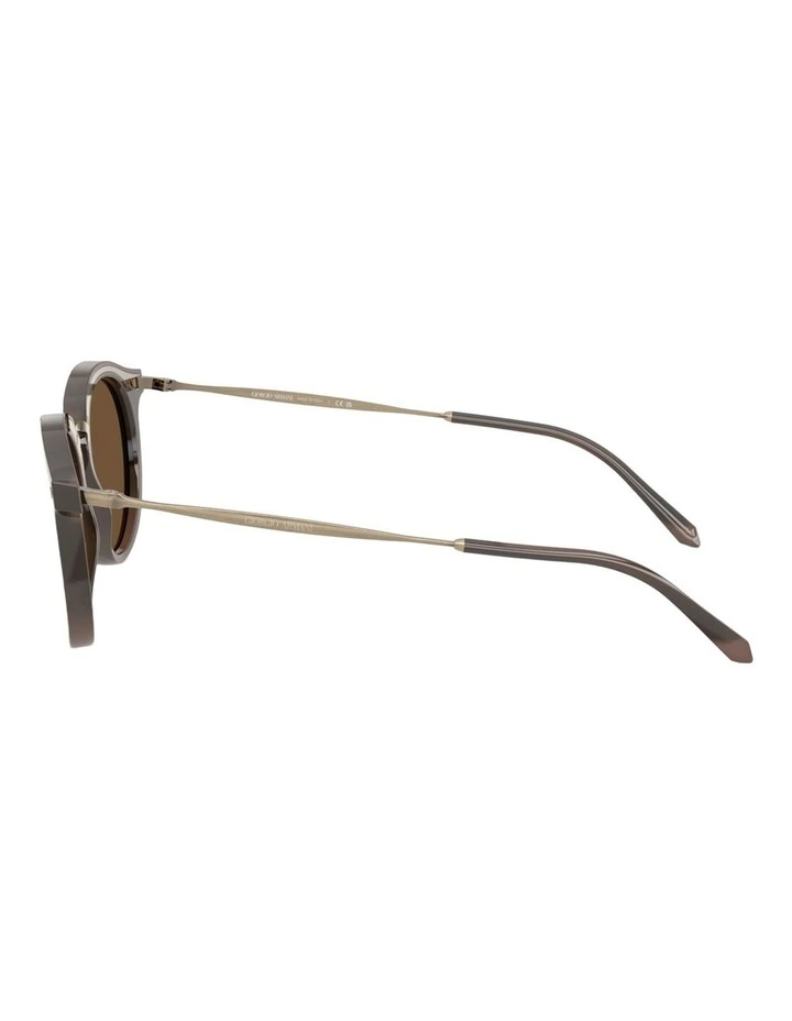 Giorgio Armani Metal Sunglasses in Tortoise image 2