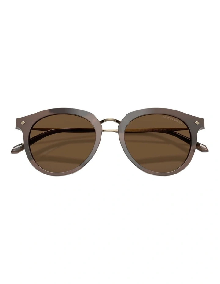 Giorgio Armani Metal Sunglasses in Tortoise image 3