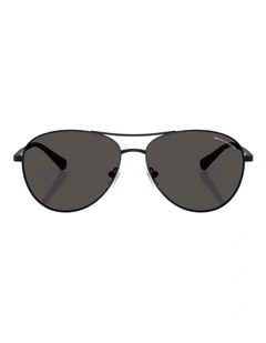Armani Exchange  Metal Sunglasses in Black