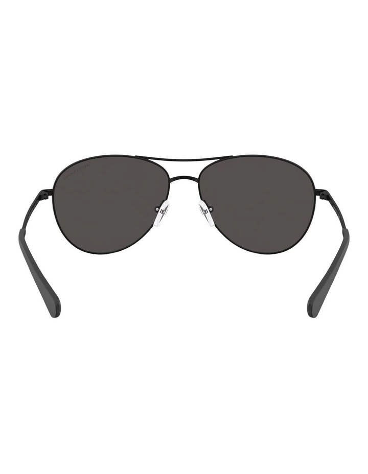 Armani Exchange Metal Sunglasses in Black image 3