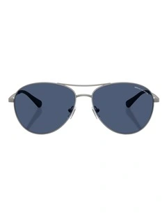 Armani Exchange  Metal Sunglasses in Grey