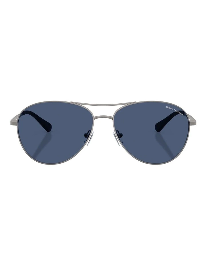 Armani Exchange  Metal Sunglasses in Grey image 1
