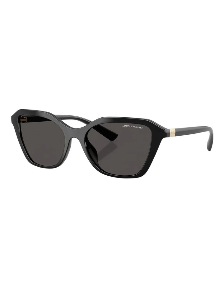 Armani Exchange Injected Sunglasses in Black image 1