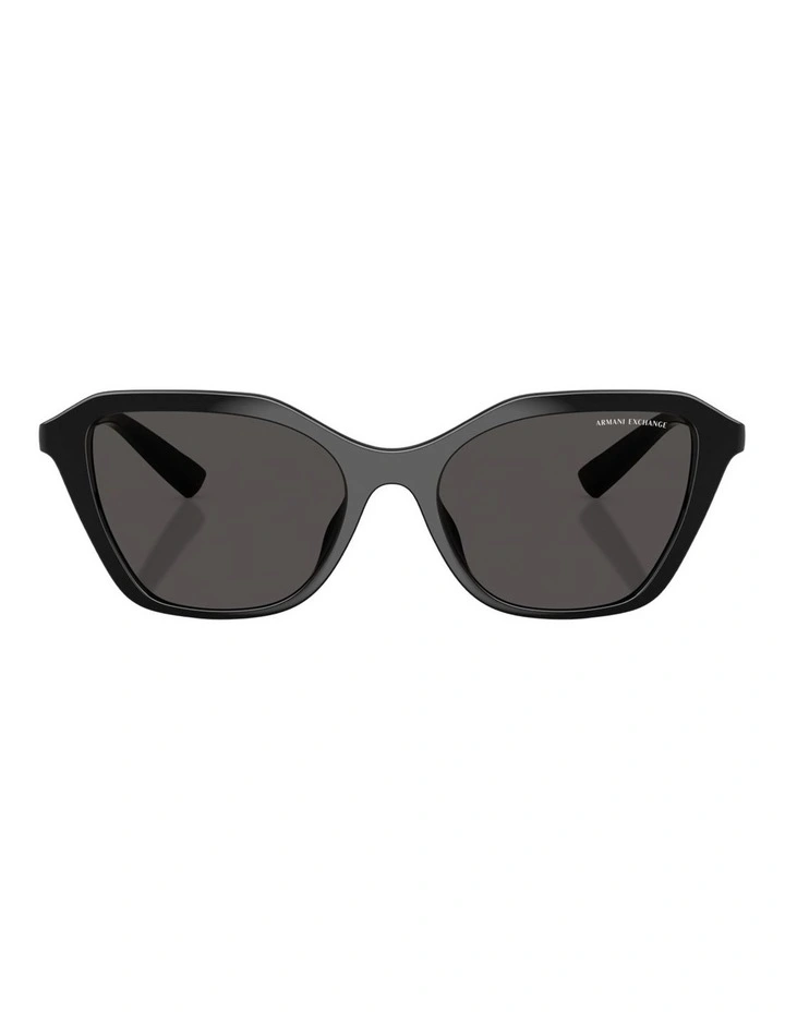 Armani Exchange Injected Sunglasses in Black image 2
