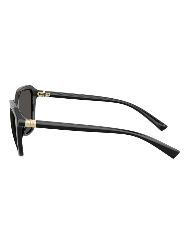 Armani Exchange Injected Sunglasses in Black image 3