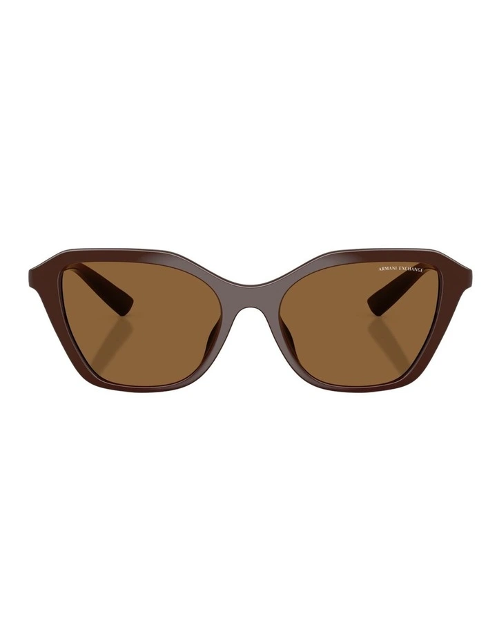 Armani Exchange  Injected Sunglasses in Brown image 2