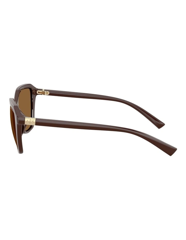 Armani Exchange  Injected Sunglasses in Brown image 3