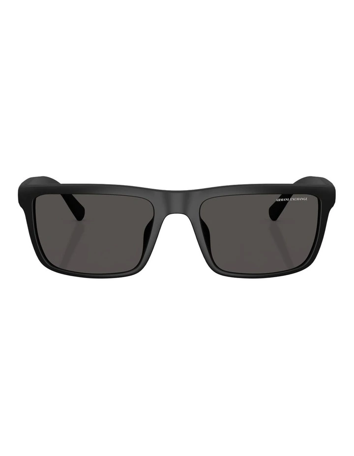 Armani Exchange Injected Sunglasses in Black image 2