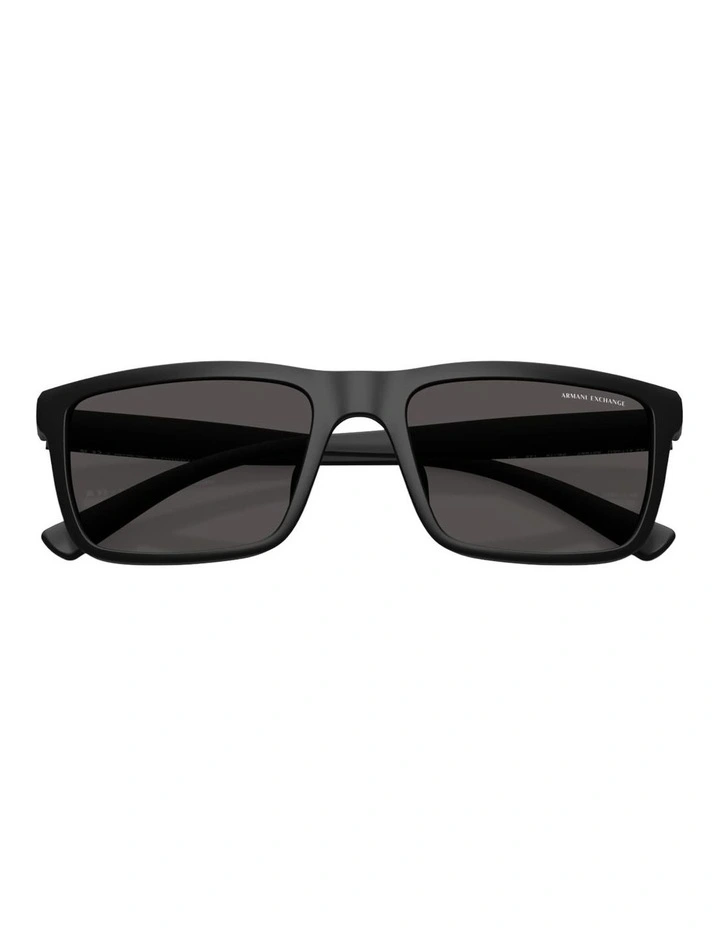 Armani Exchange Injected Sunglasses in Black image 4