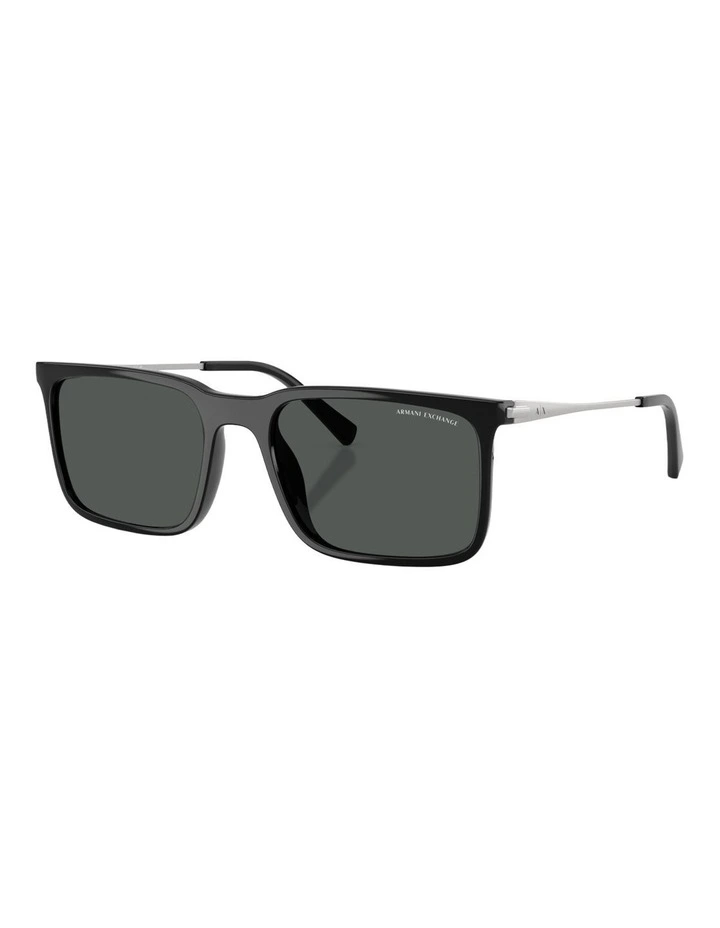 Armani Exchange Injected Sunglasses in Black image 1