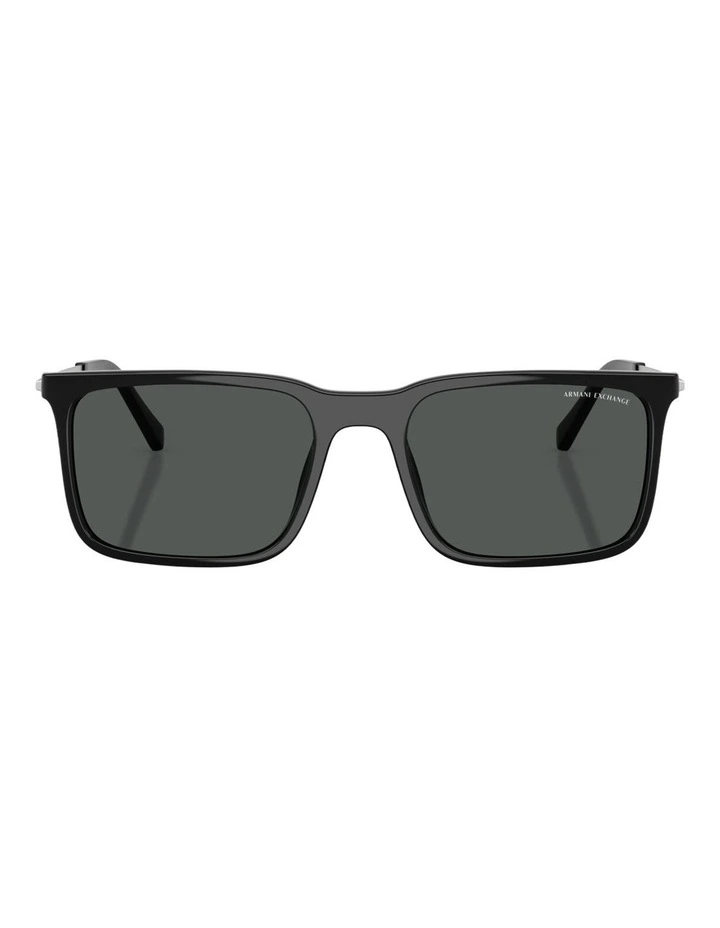 Armani Exchange Injected Sunglasses in Black image 2