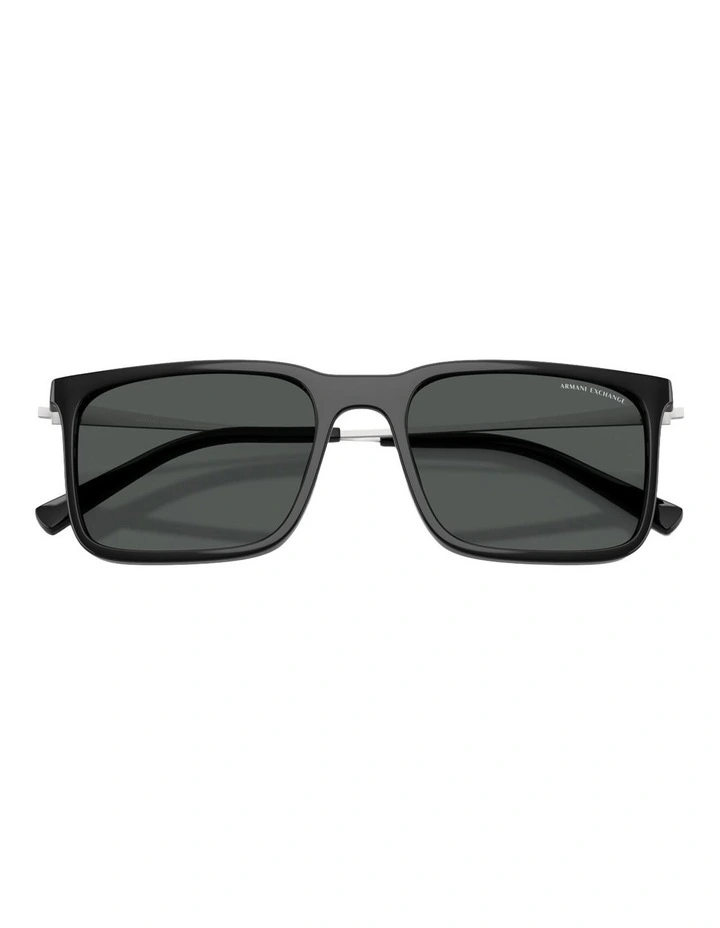 Armani Exchange Injected Sunglasses in Black image 4