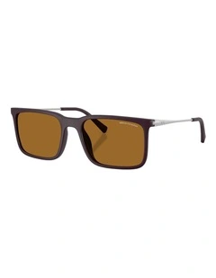 Armani Exchange  Injected Polarised Sunglasses in Brown