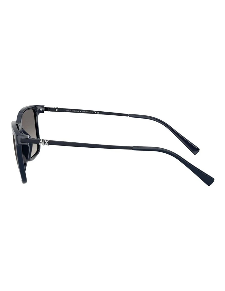 Armani Exchange  Injected Polarised Sunglasses in Blue image 3