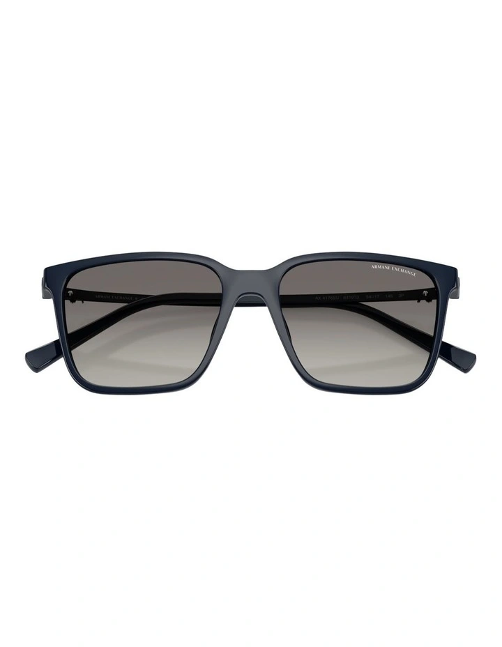 Armani Exchange  Injected Polarised Sunglasses in Blue image 4