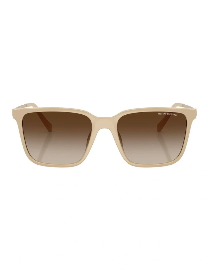Armani Exchange Injected Sunglasses in Beige image 2