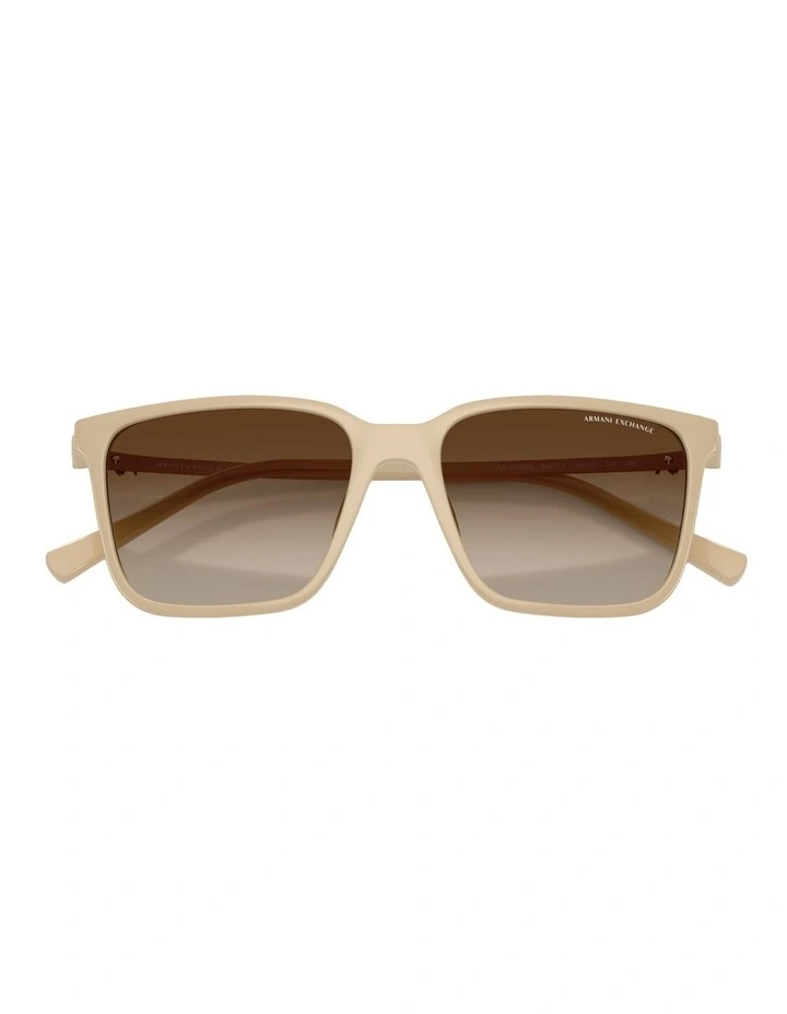 Armani Exchange Injected Sunglasses in Beige image 4