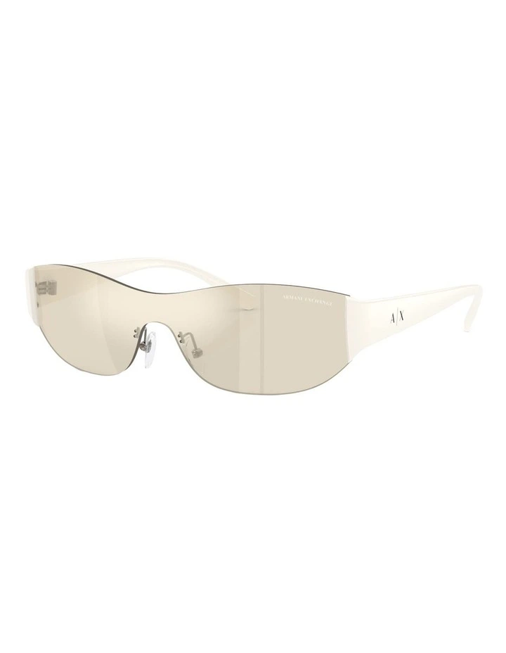 Armani Exchange Injected Sunglasses in White image 1