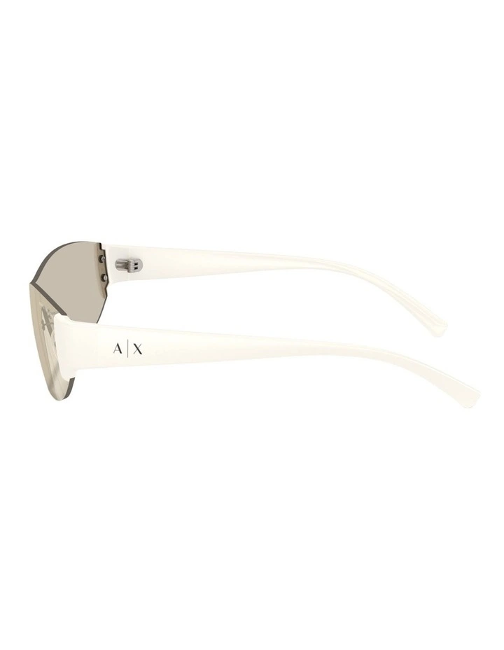 Armani Exchange Injected Sunglasses in White image 3