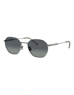 Brunello Cucinelli  Titanium Sunglasses in Grey