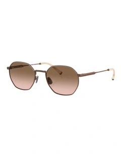 Brunello Cucinelli  Titanium Sunglasses in Brown