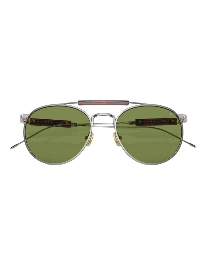 Brunello Cucinelli Titanium Sunglasses in Silver image 4